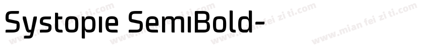 Systopie SemiBold字体转换